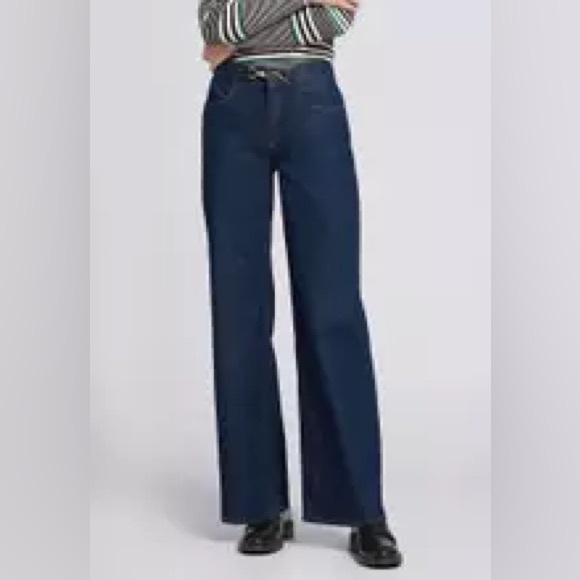 & Other Stories Straight Gold-Buckle Jeans - Picture 2 of 16